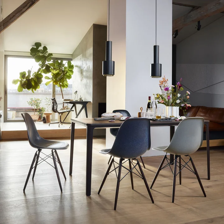 Eames Fiberglass Side Chair DSW by Vitra