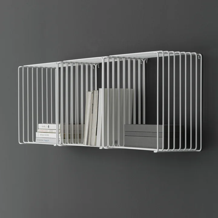 Panton Wire Shelf / side table 34.8 cm from Montana in snow