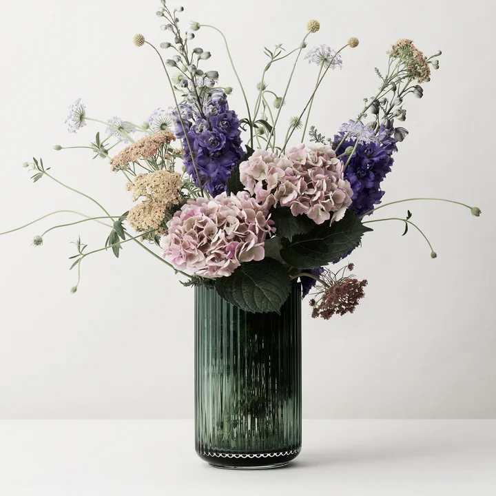 Glass vase from Lyngby Porcelæn in green