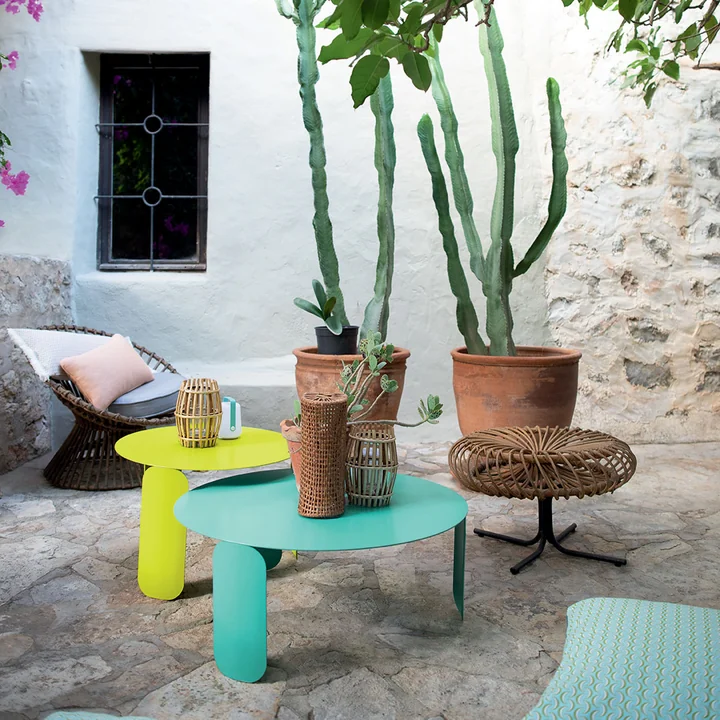 Bebop side table by Fermob in different colors