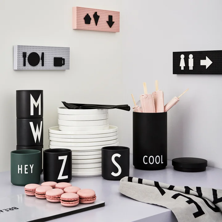 The Sign Message Board, Cooler & Ice bucket, Organise with Icons, Classic Tea Towel, AJ Porcelain Mug by Design Letters