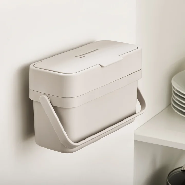 Compo 4 organic waste bin incl. holder by Joseph Joseph in grey