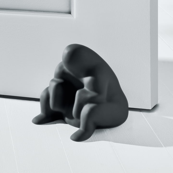 Dédé Doorstop from Alessi in black