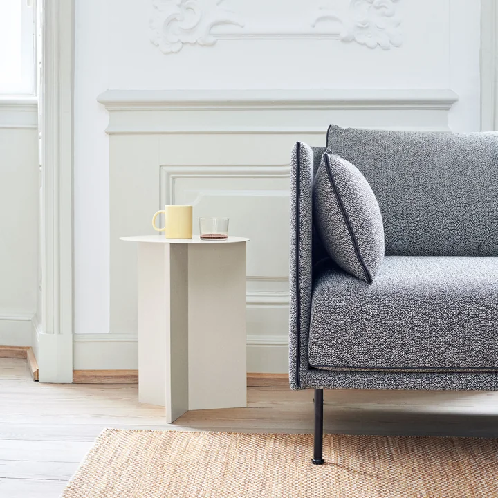 Slit Table High Ø 35 x 47 cm from HAY in white