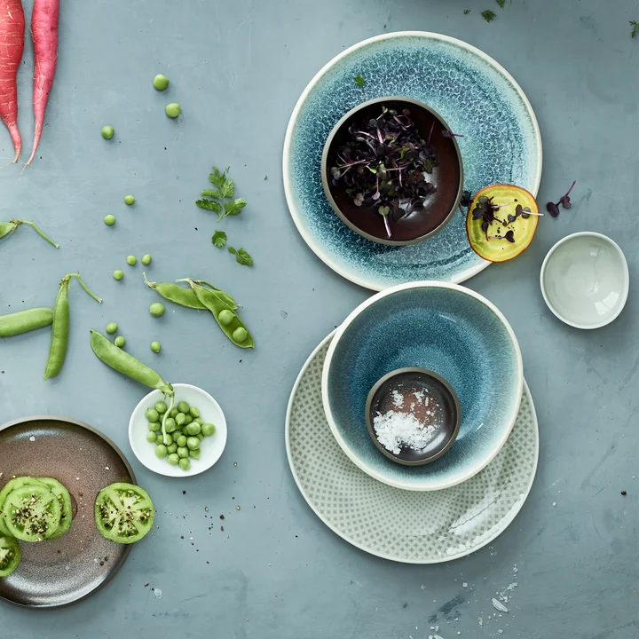 Junto plate by Rosenthal in aquamarine
