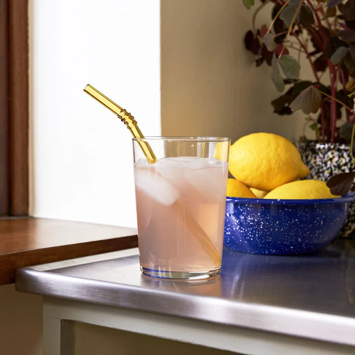 Sip Glass drinking straws from HAY