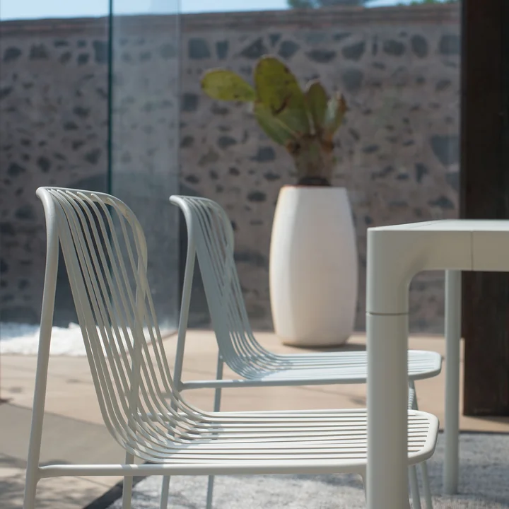 Riviera chair and table by Emu on the terrace 