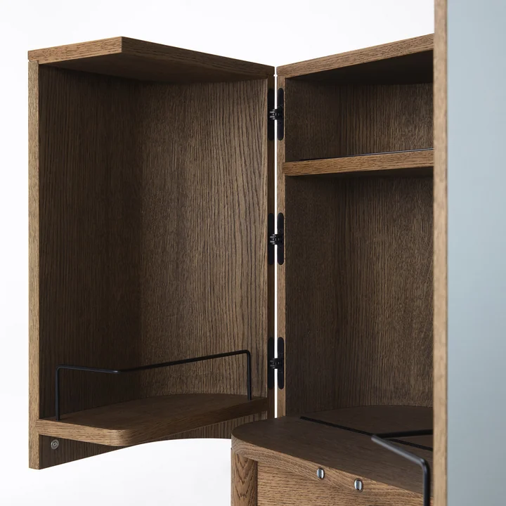 Loud bar trolley on wheels from Northern in mirrored