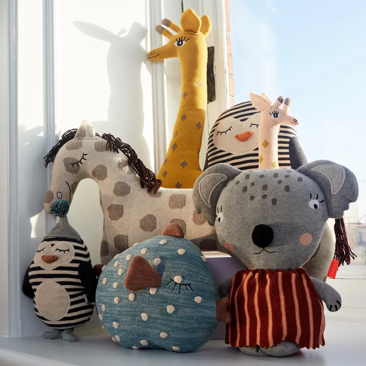 Knitted cuddly toys from OYOY