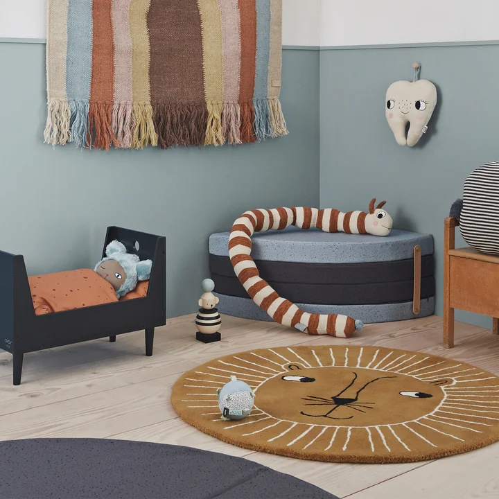 Children carpet lion Ø 95 cm from OYOY