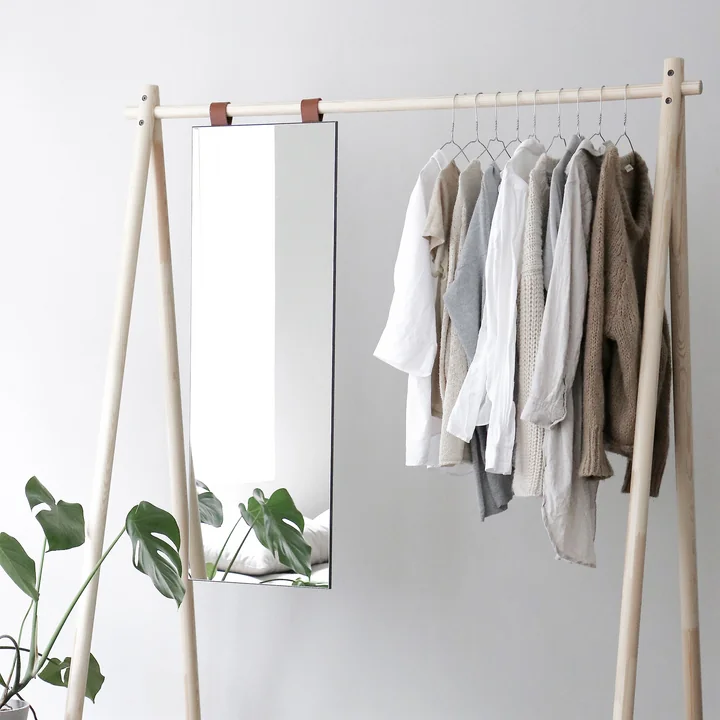 Hongi Wardrobe with mirror in nature of Karup Design With clothes