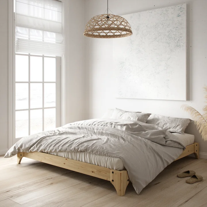 Elan bed nature of Karup Design in the bedroom