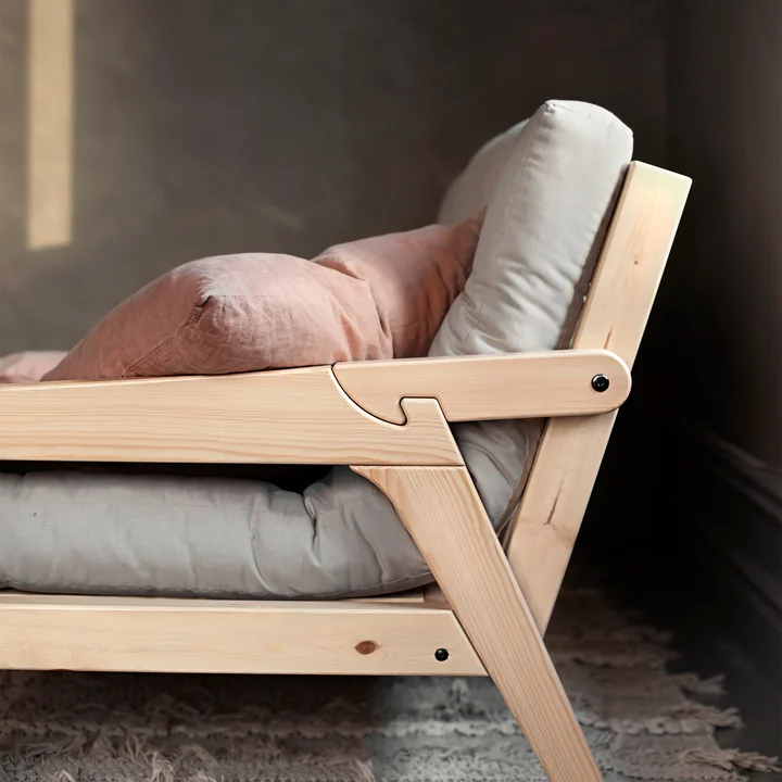Grab Sofa in nature / beige (747) from Karup Design in side view