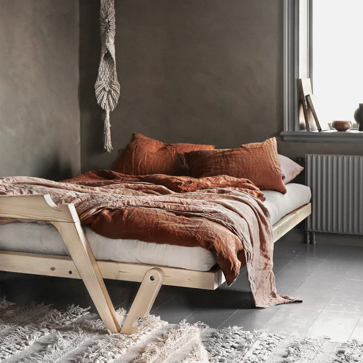 Grab Sofa in nature / beige (747) from Karup Design As a bed