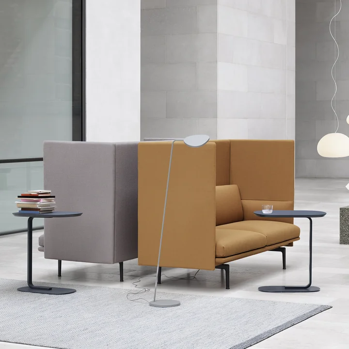 Relate Side table from Muuto next to the sofa