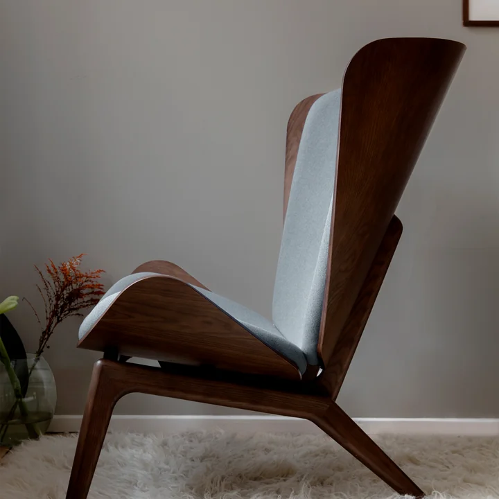 The Reader Armchair from Umage in dark oak / silver grey