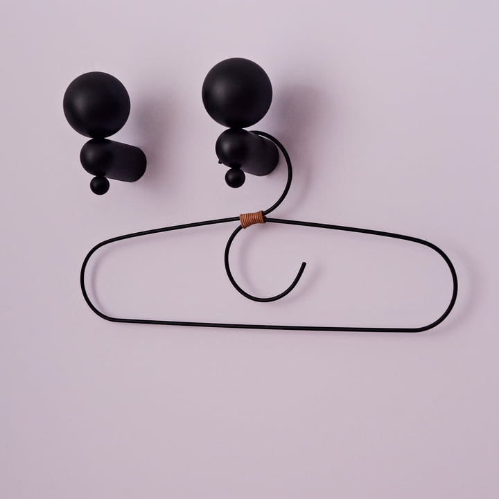 Fuku Coat hanger from OYOY in anthracite (set of 2)