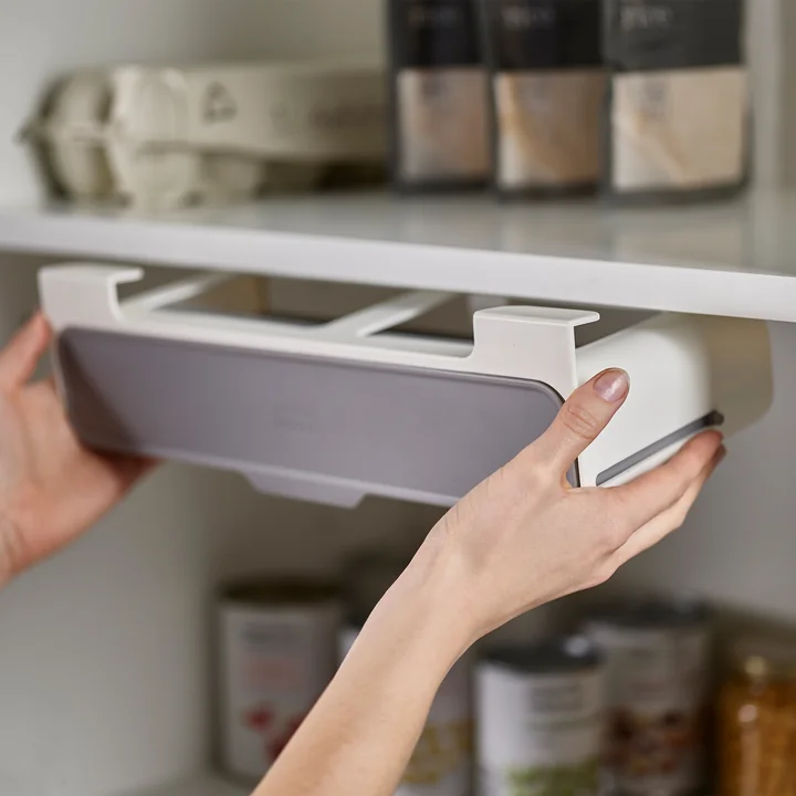 CupboardStore Extendable spice rack from Joseph Joseph in dark gray / gray