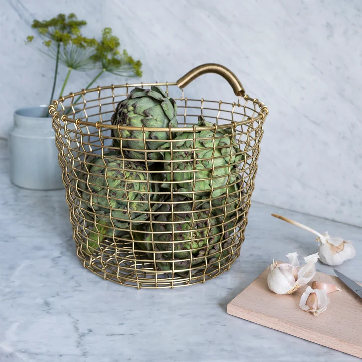 Bin 16 from Korbo made of brass