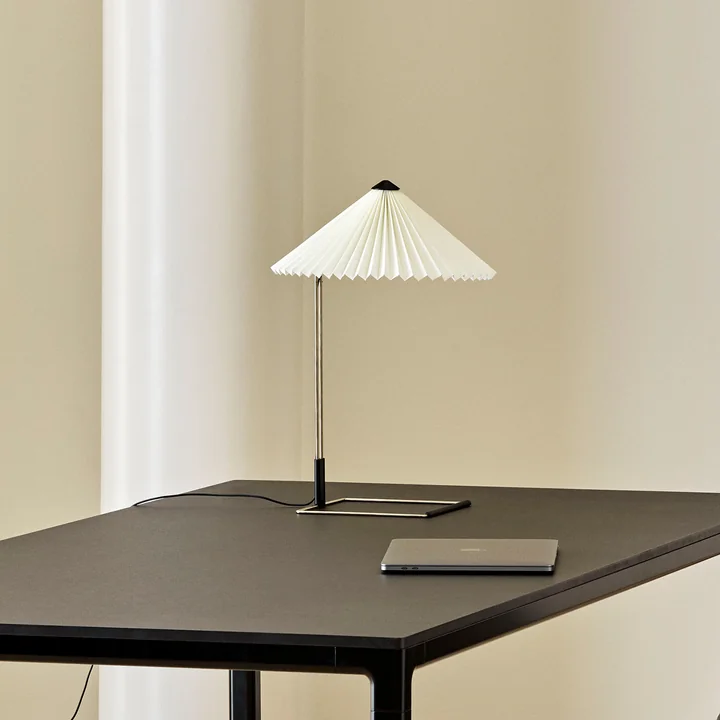 Matin LED table lamp S, white from HAY on the table