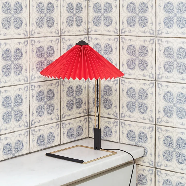 Matin LED table lamp S, bright red from HAY