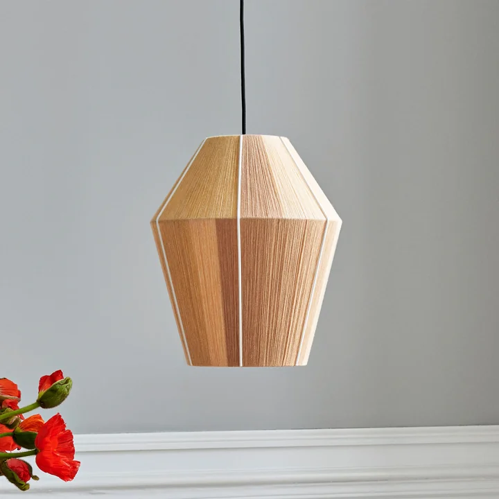 Bonbon lampshade M, Ø 32 x H 38 cm, yellow melange by HAY as a pendant lamp