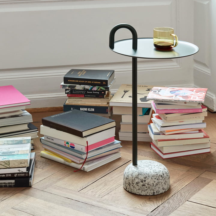 Bowler side table by Hay with cup