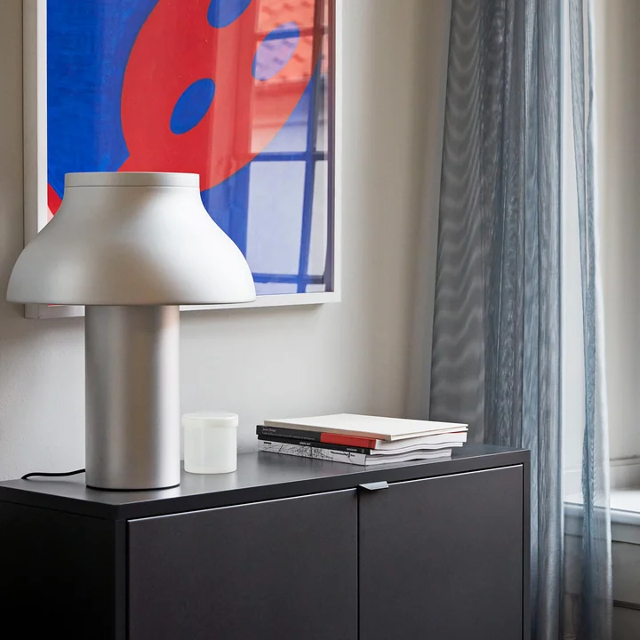 PC table lamp from HAY on the sideboard