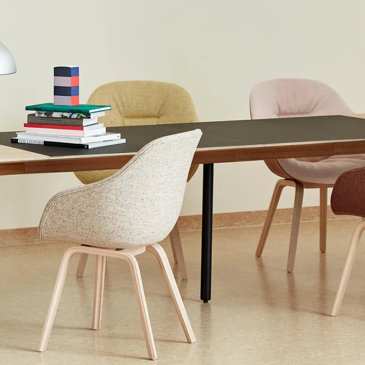 Support leg for Copenhague CPH30 dining table, black by HAY