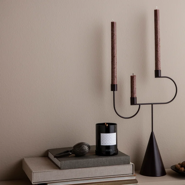 Uno candles and Avant candlesticks by Ferm Living