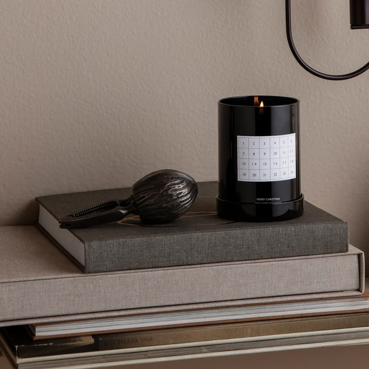 Scented calendar candle and Forest nutcracker from Ferm Living