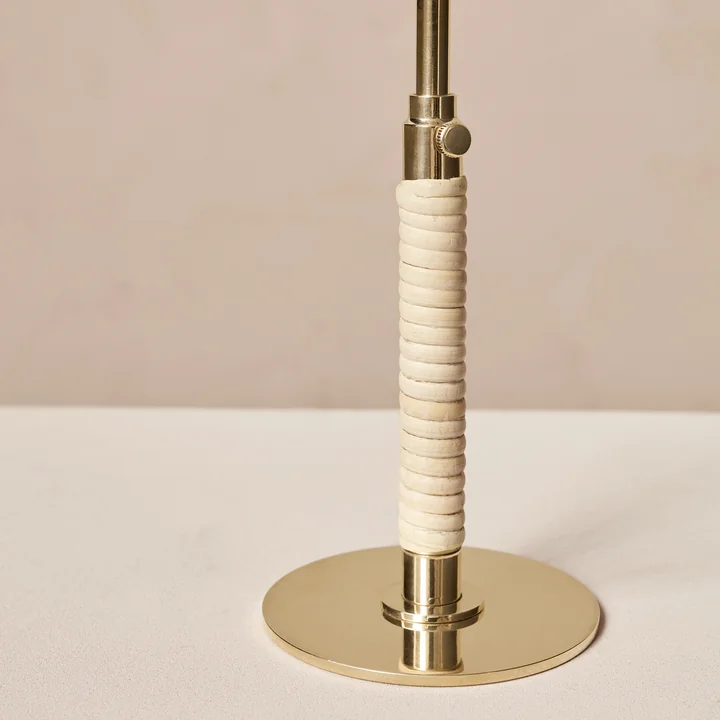 Duca candlestick, polished brass from Audo in detail
