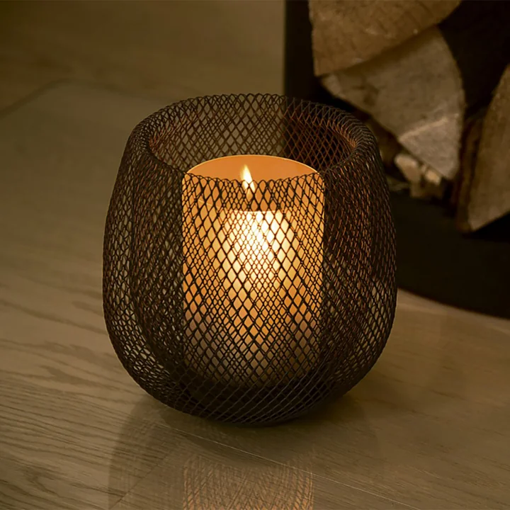 Mesh Lantern, black by Philippi