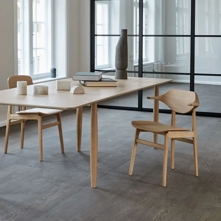 Buffalo Chair, NY11 Dining Chair and Oku Dining Table by Norr11