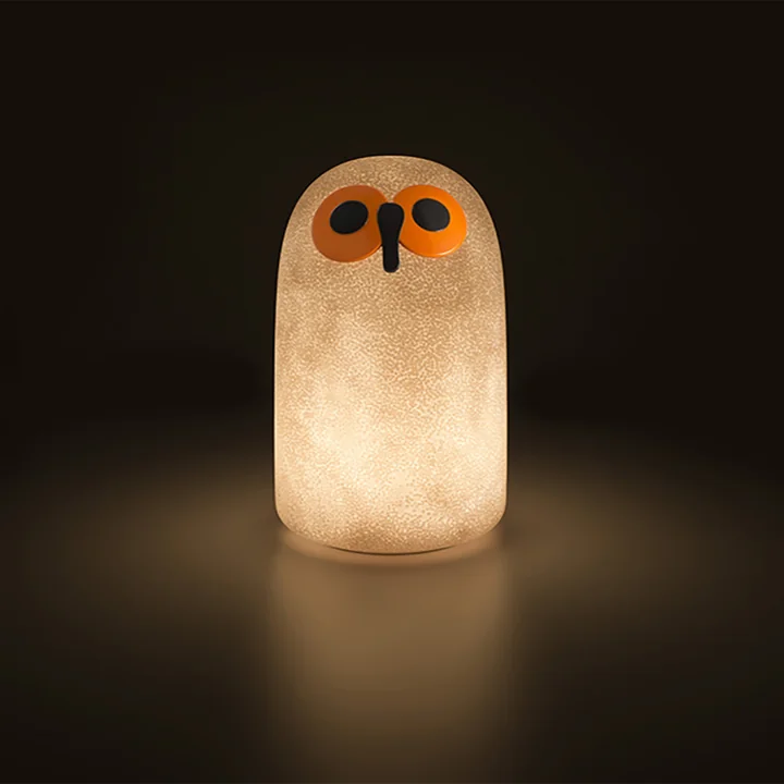 Linnut Sulo S Cordless table lamp (LED) from Magis in white / orange