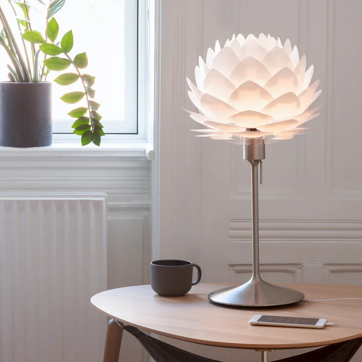 Champagne table lamp base H 42 cm of Umage in nickel