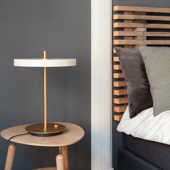 Asteria LED table lamp Ø 31 x H 41.5 cm from Umage in pearl
