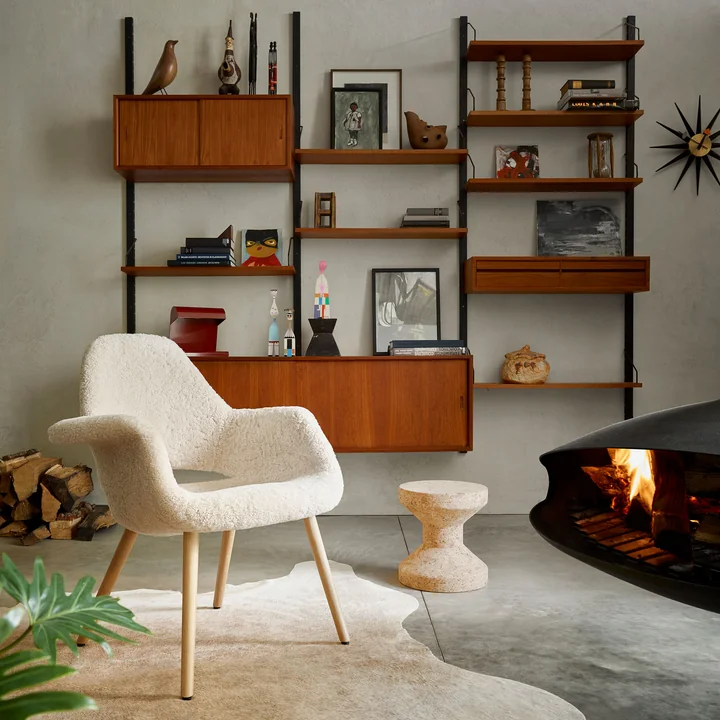 Lampe de Bureau Table lamp and Organic chair from Vitra