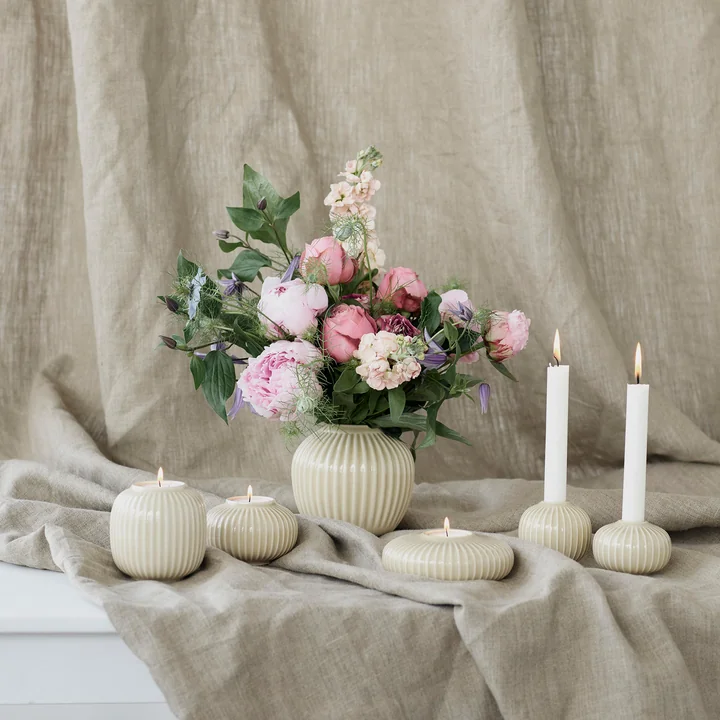 Hammershøi Tealight holder and vase from Kähler Design