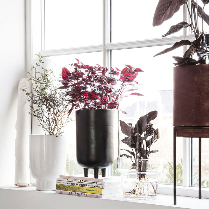 Jang flower pot by House Doctor on the windowsill