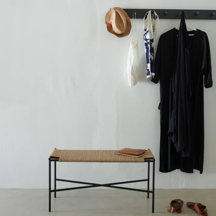 Vent bench from Skagerak in black / nature