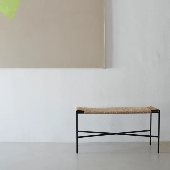 Vent bench from Skagerak in black / nature