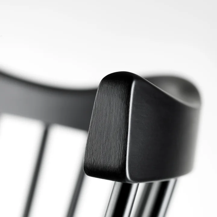 J52B Armchair, black beech by FDB Møbler