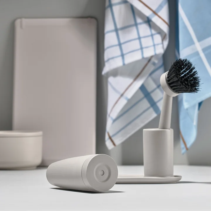 Singles dishwasher set from Zone Denmark in warm grey