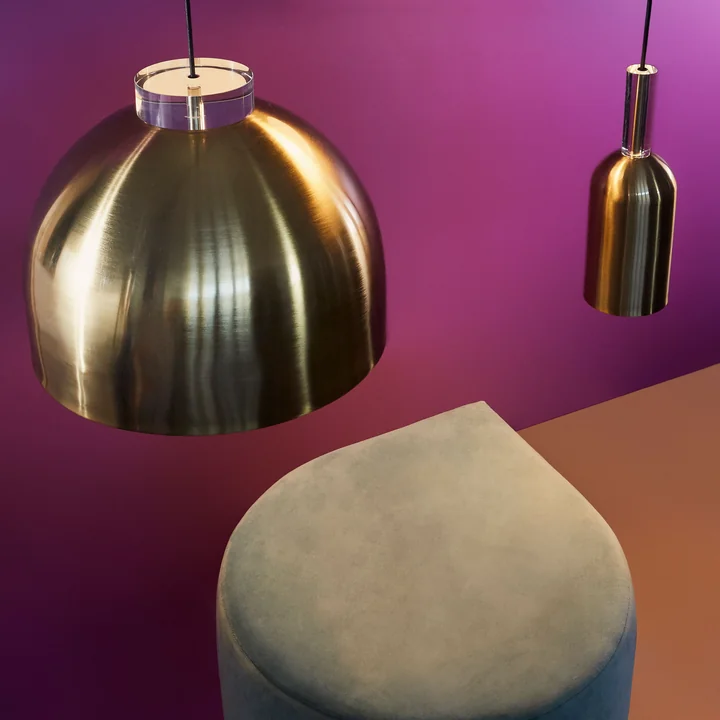 Stilla Pouf and Luceo lamp from AYTM im Ambiente