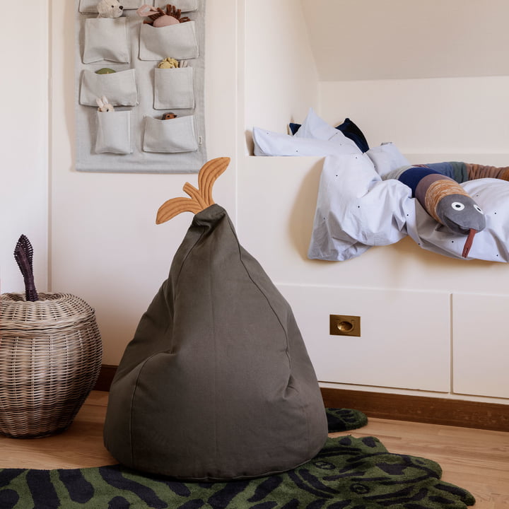 Pear Beanbag from ferm Living in brown