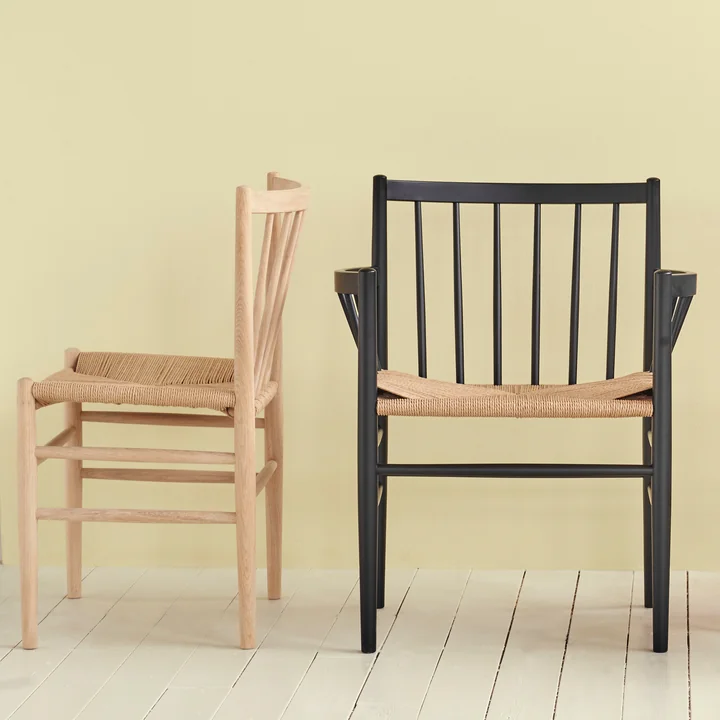 J80 Chair and J81 armchair from FDB Møbler