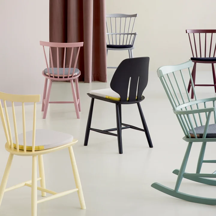J46 chair and J52G rocking chair from FDB Møbler