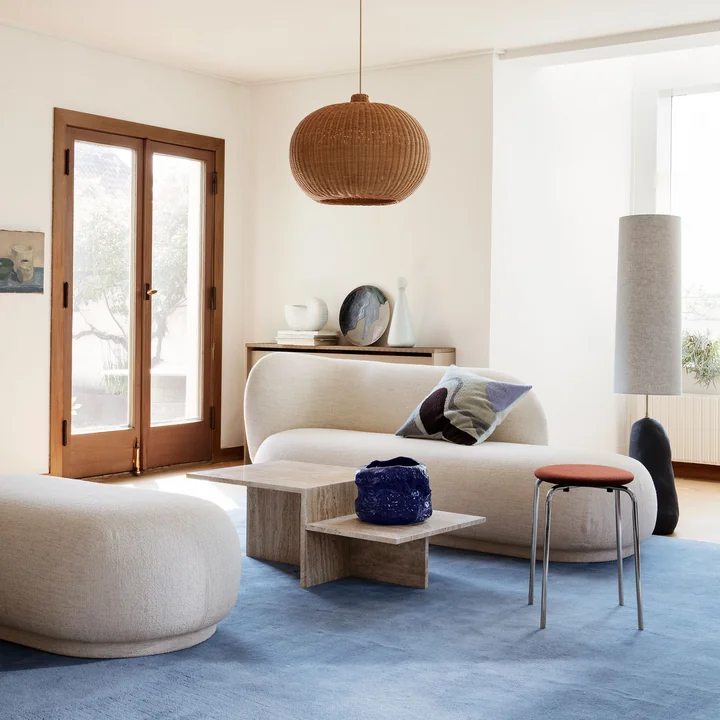 Hebe lamp, Vista cushion and Tuck plant pot by Ferm Living
