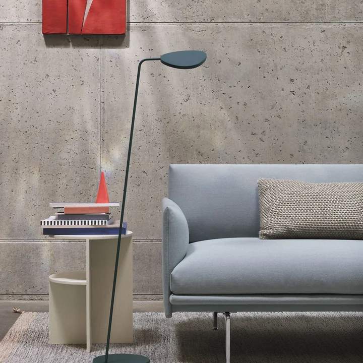 Leaf LED floor lamp from Muuto in grey